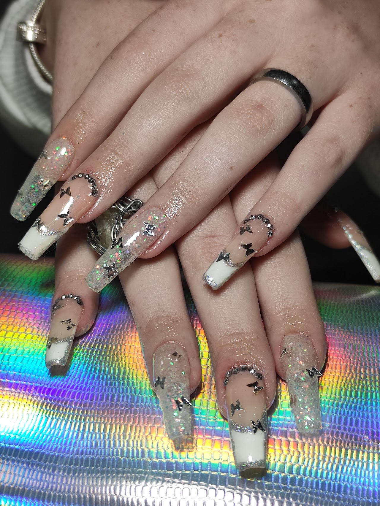 Trabajo de uñas esculpidas en Geirola Estética